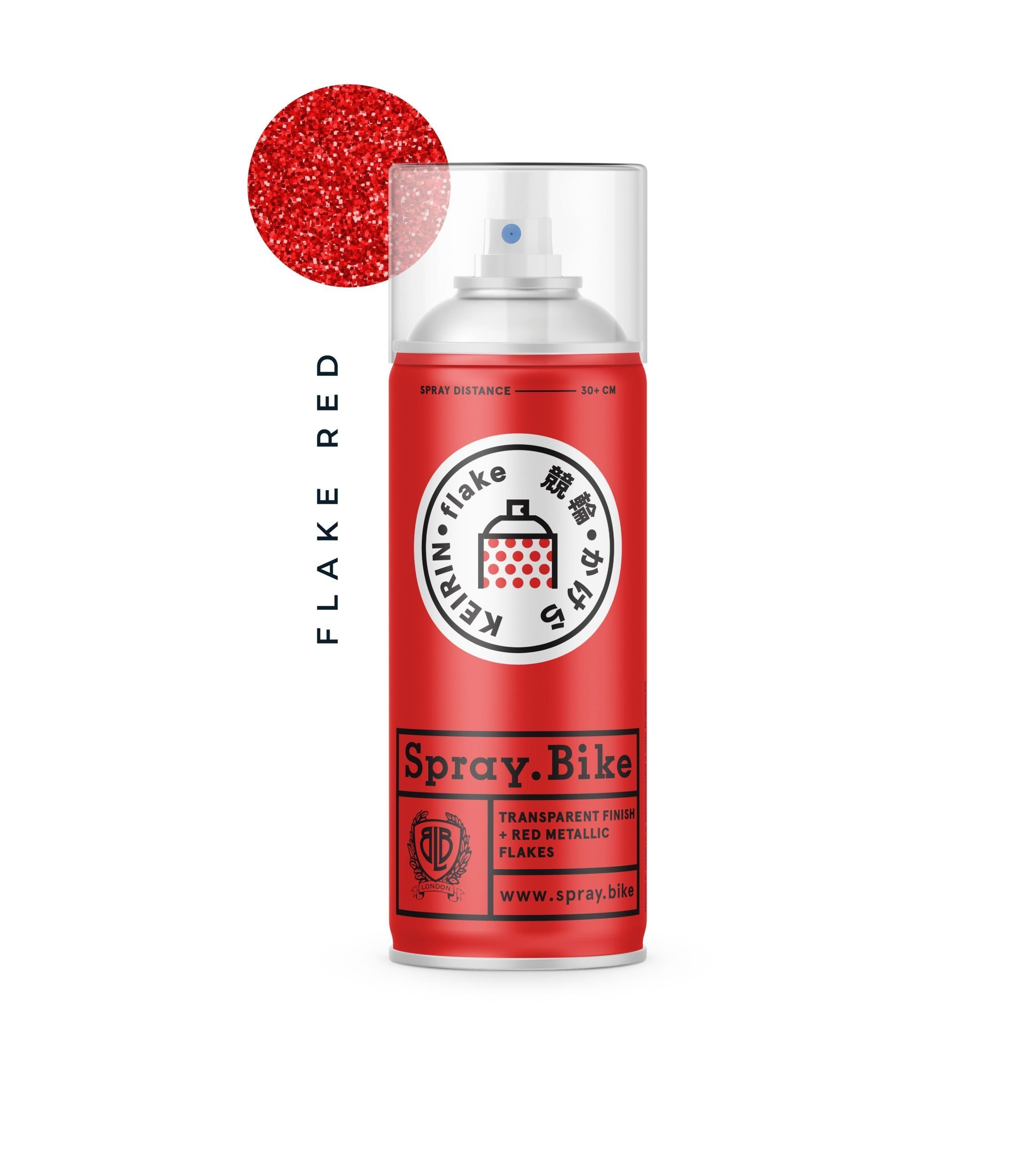 Aerosool-lakk glitter SPRAY.BIKE KEIRIN COLLECTION - FLAKE RED KEIRIN 400ml