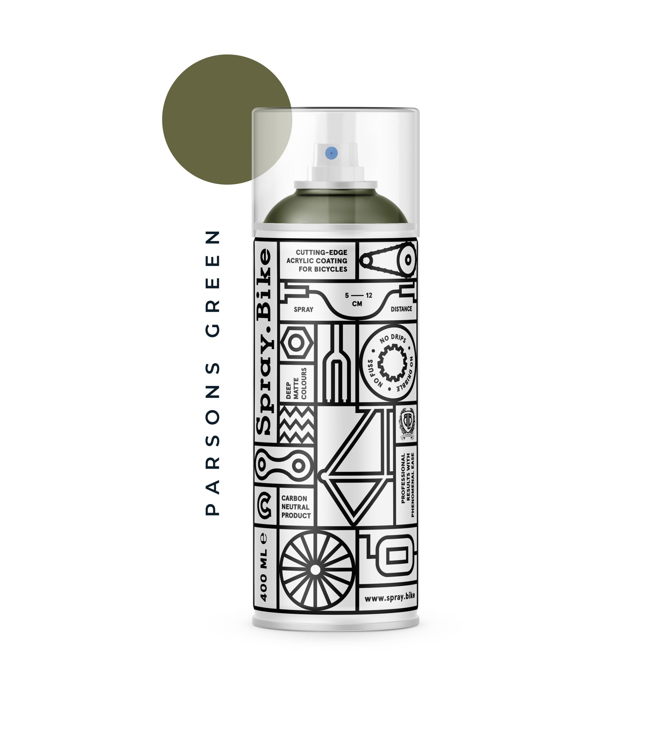 Aerosoolvärv SPRAY.BIKE LONDON COLLECTION - PARSONS GREEN 400ml