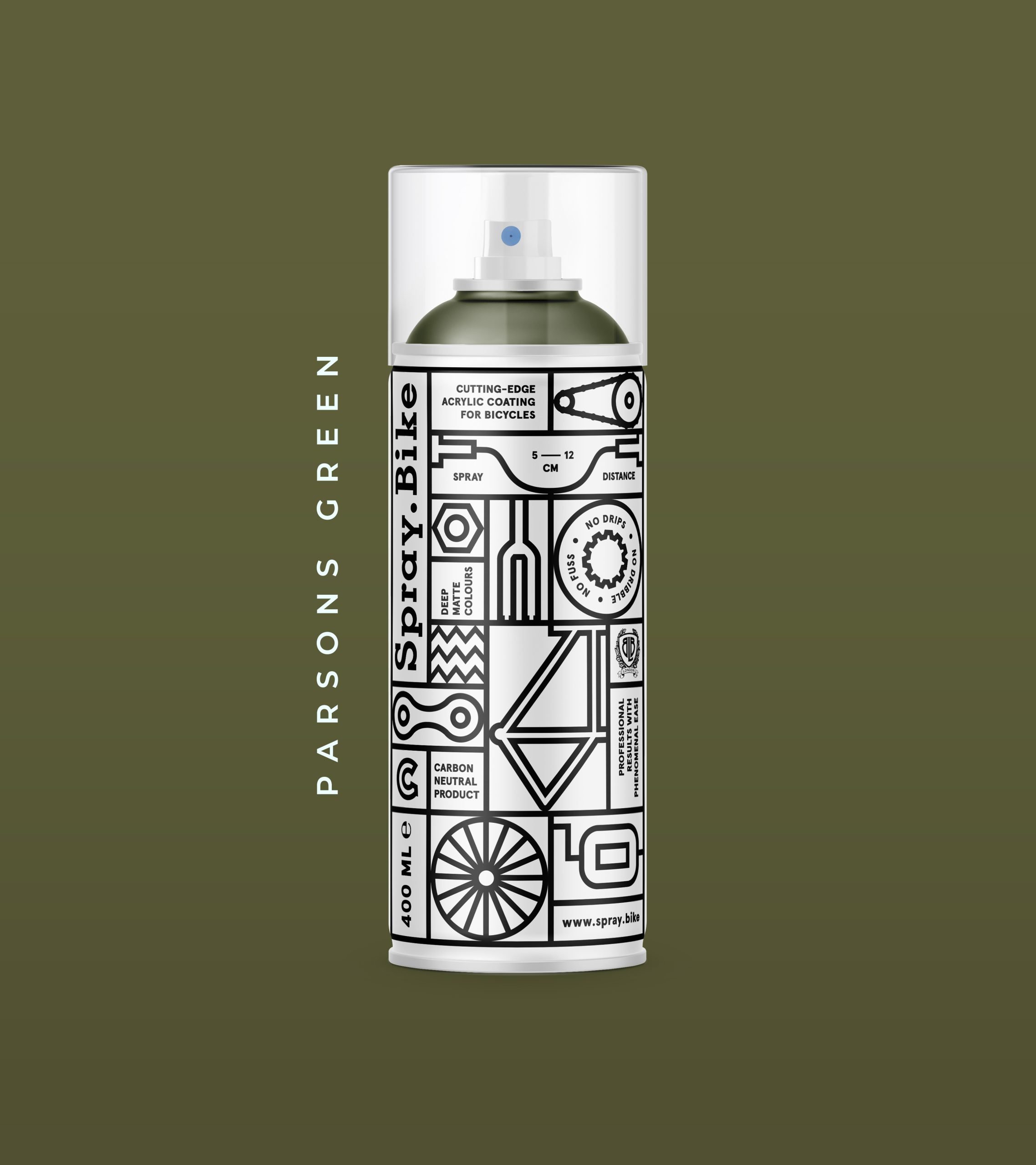 Aerosoolvärv SPRAY.BIKE LONDON COLLECTION - PARSONS GREEN 400ml — изображение 2
