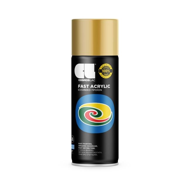 Aerosoolvärv Fast Acrylic Gold R308, läikiv 400ml