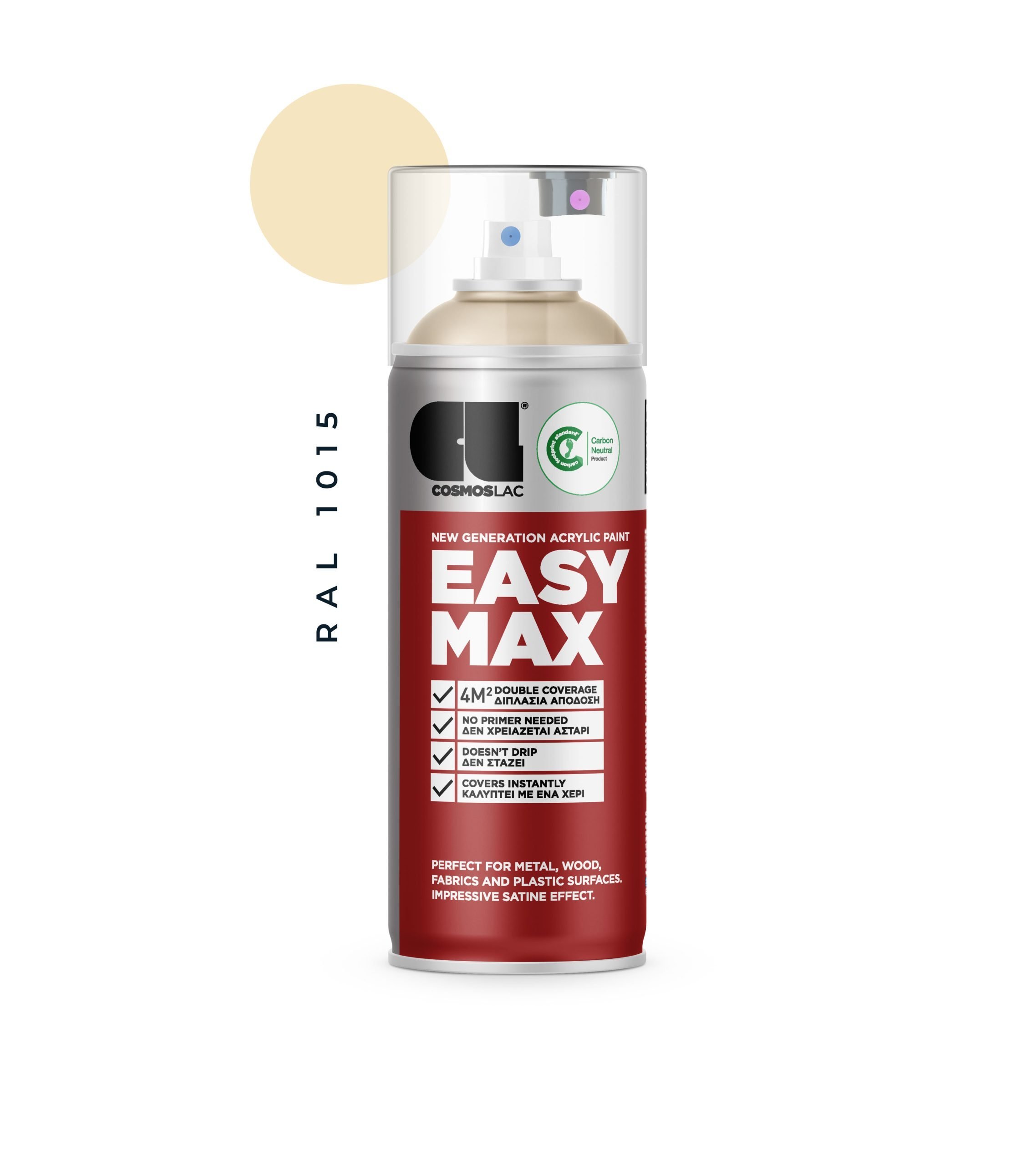 Aerosoolvärv EASY MAX - RAL 1015 LIGHT IVORY 400ml