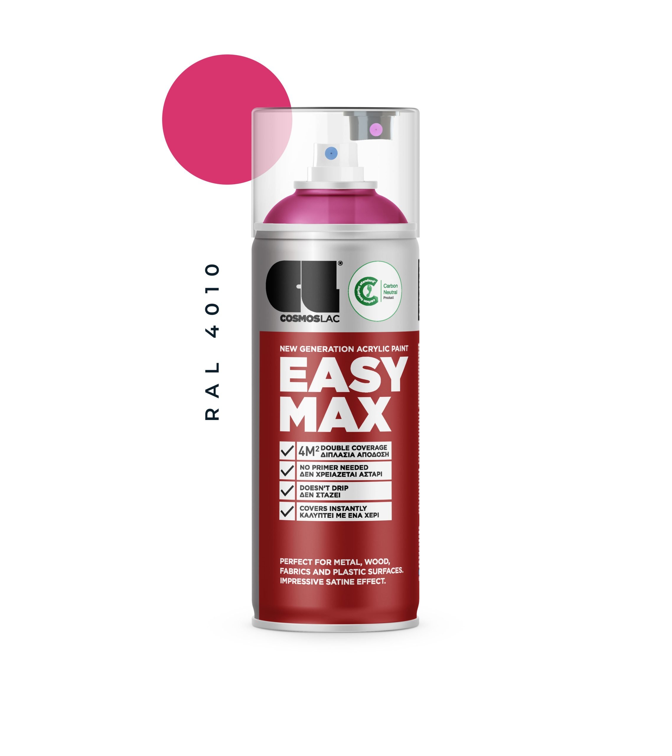 Aerosoolvärv EASY MAX - RAL 4010 MAGENTA 400ml