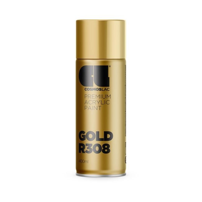 Aerosoolvärv R308 BRIGHT GOLD, Läikiv, 400ml