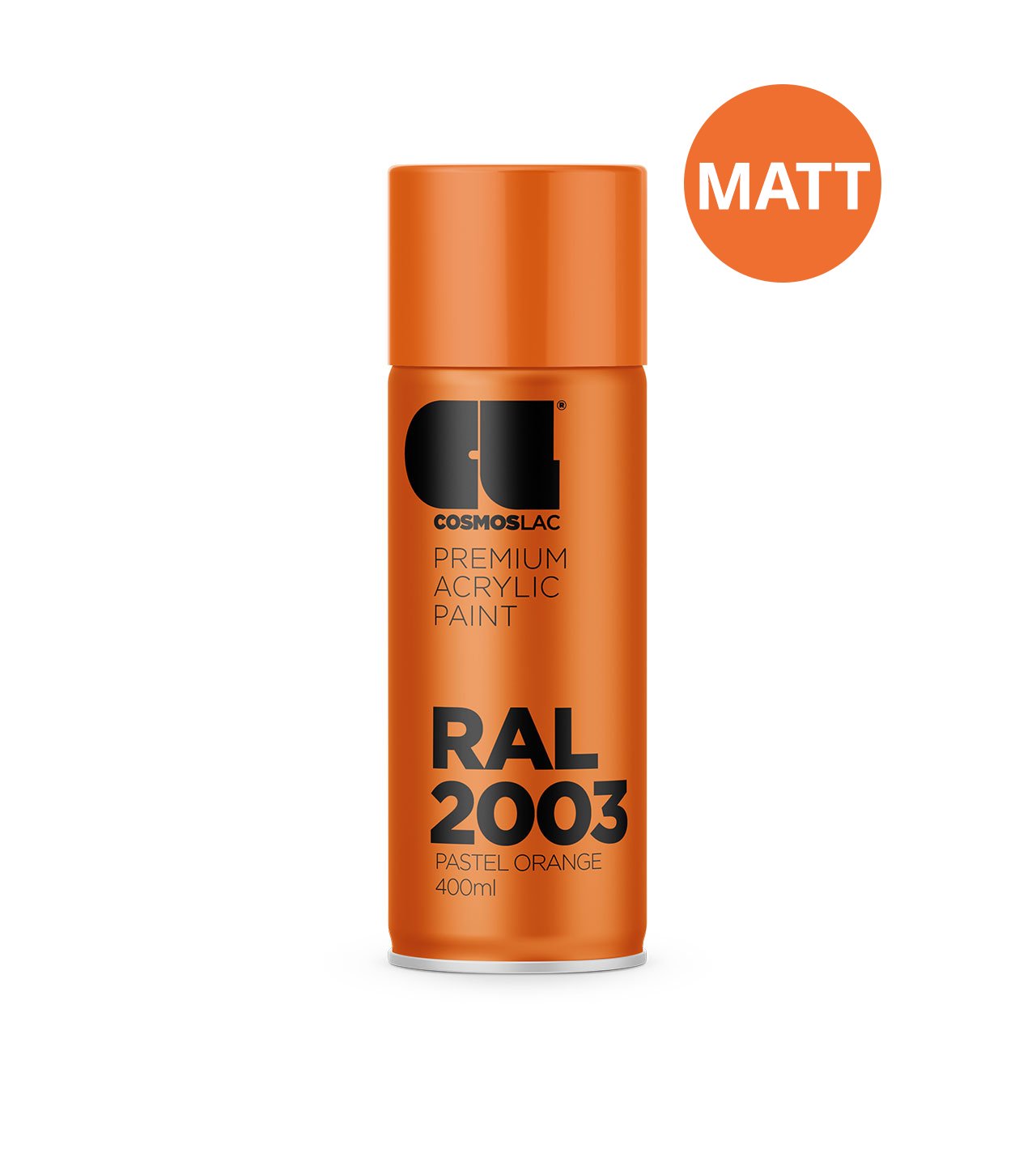 Aerosoolvärv RAL 2003 PASTEL ORANGE, Matt, 400ml